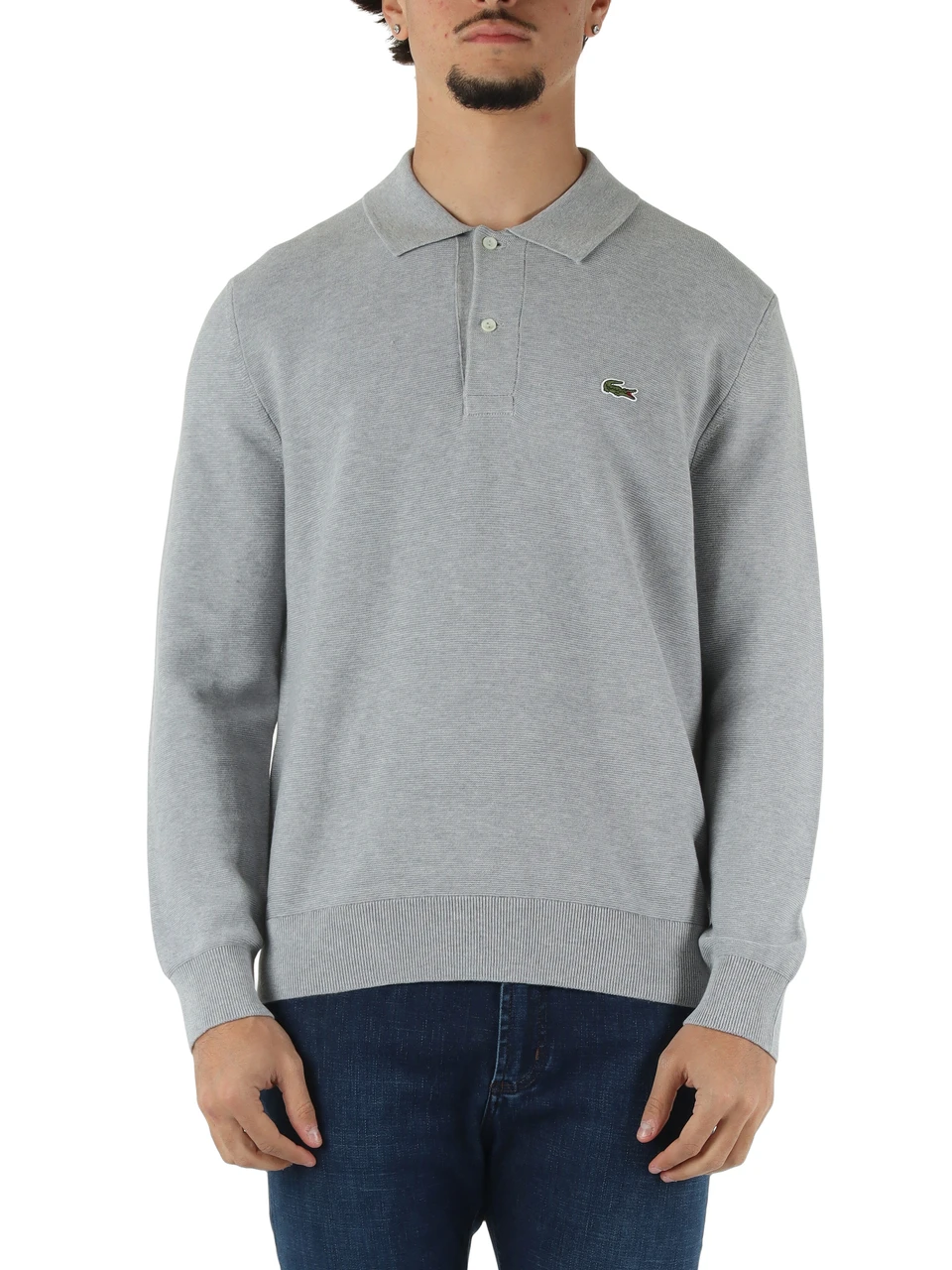 GRIGIO CHIARO | Maglia polo classic fit in cotone
