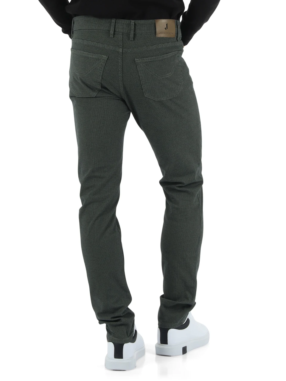 VERDE MILITARE | Pantaloni cinque tasche JOHN Slim fit in cotone stretch