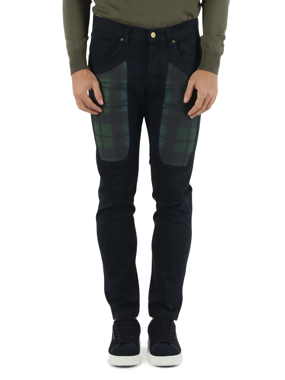 BLU SCURO | Pantaloni ANNIVERSARY Tartan Limited Edition slim fit
