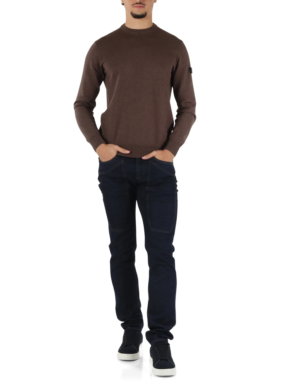 BLU SCURO | Pantalone jeans cinque tasche JOHN slim fit