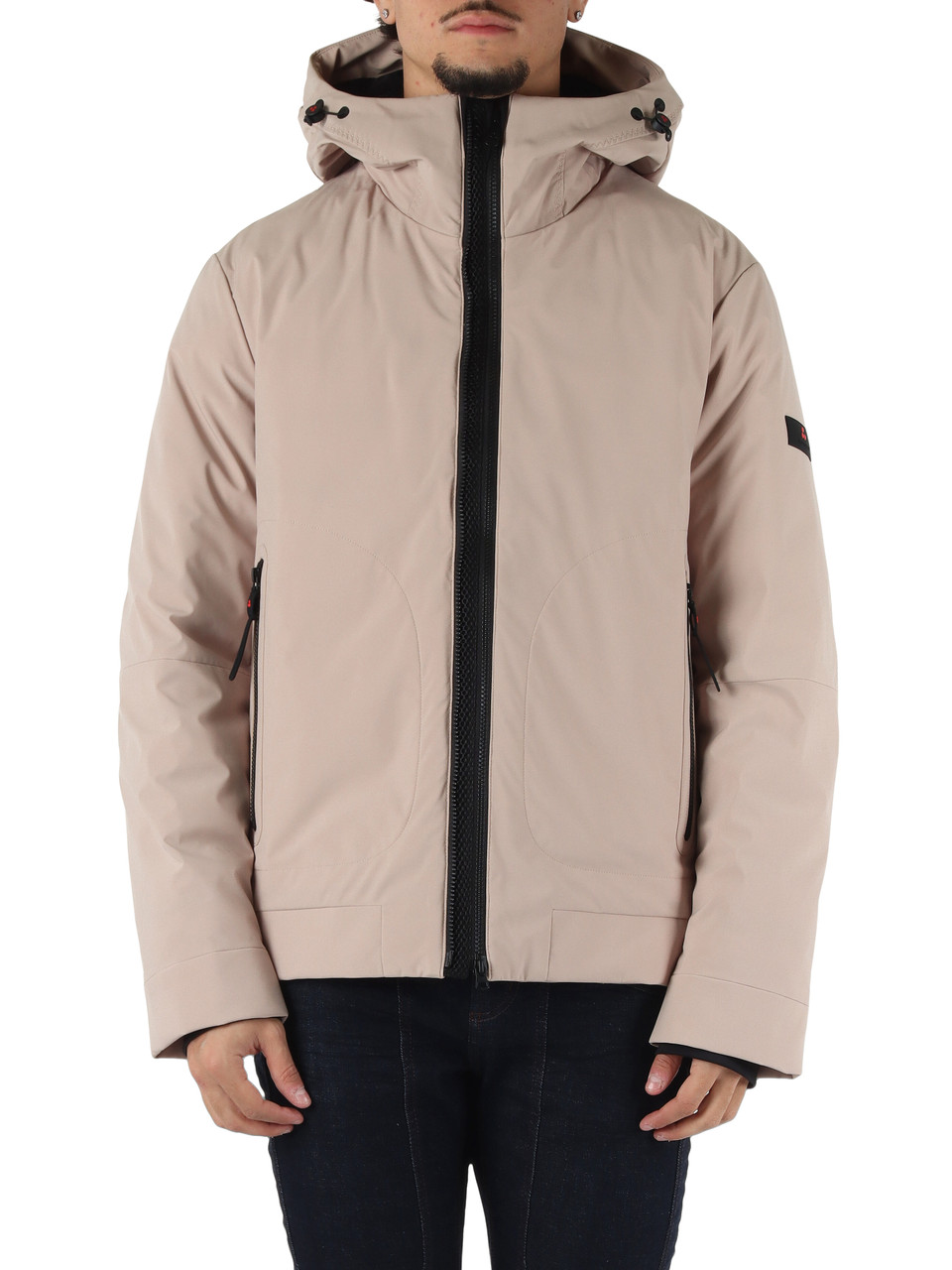 BEIGE | Giacca con cappuccio LOGE SRTR GRS 02