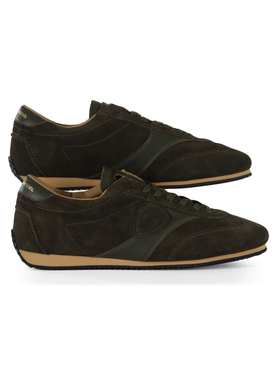 VERDE SCURO | Sneakers in pelle PLANCHE LOW