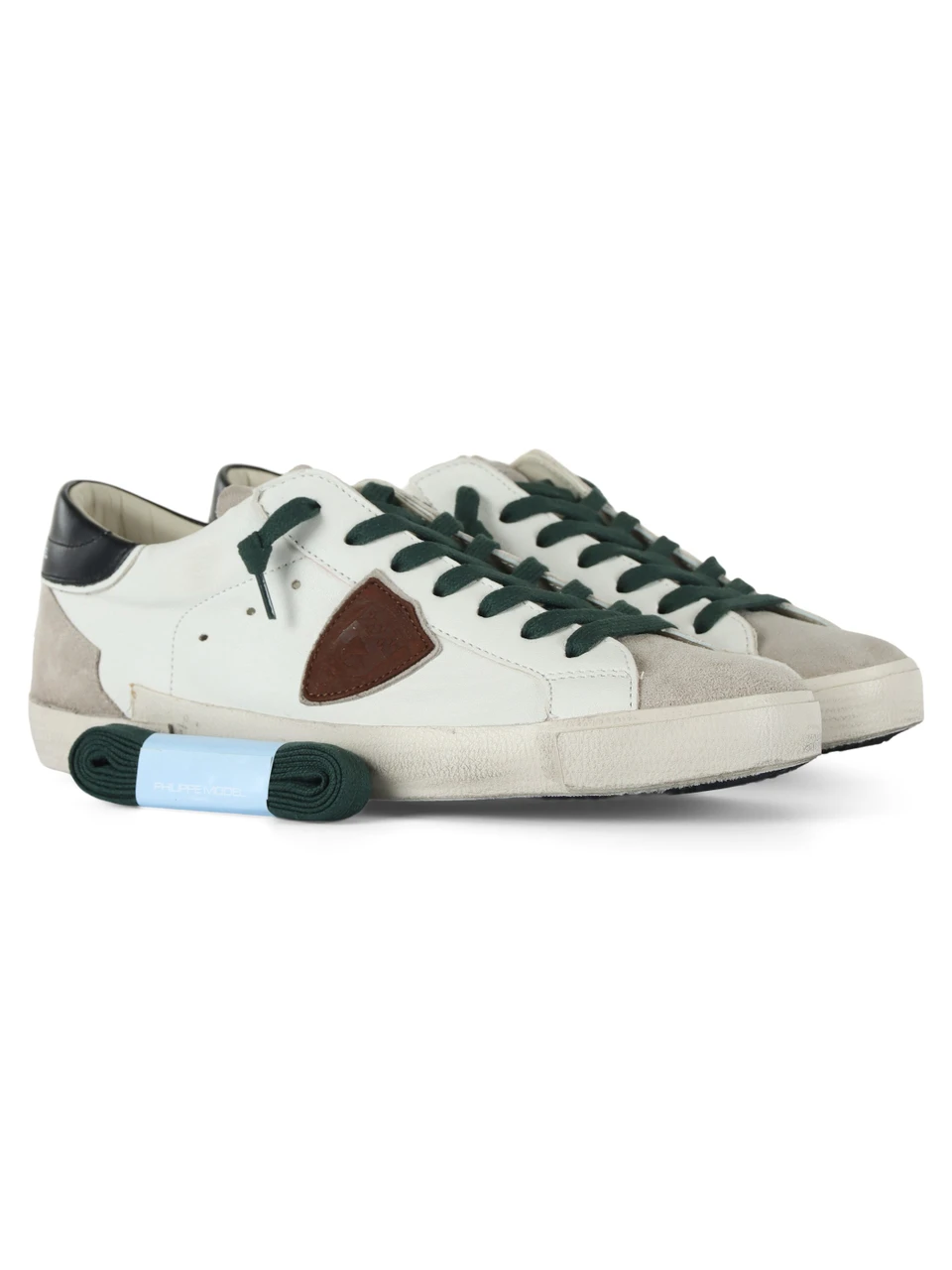 Bianco/Grigio | Sneakers in pelle PRSX LOW