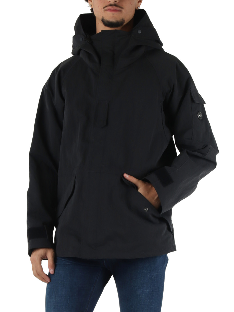 BLU SCURO | Giacca in tessuto spalmato LATITUDE SHORT PARKA