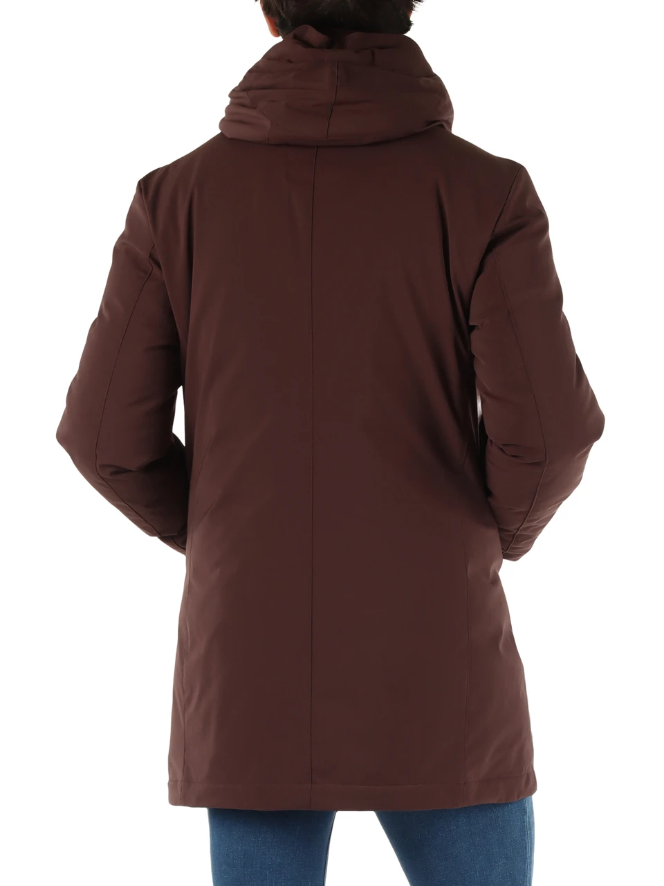 MARRONE | Piumino con cappuccio KRUGER TJ GRS 02
