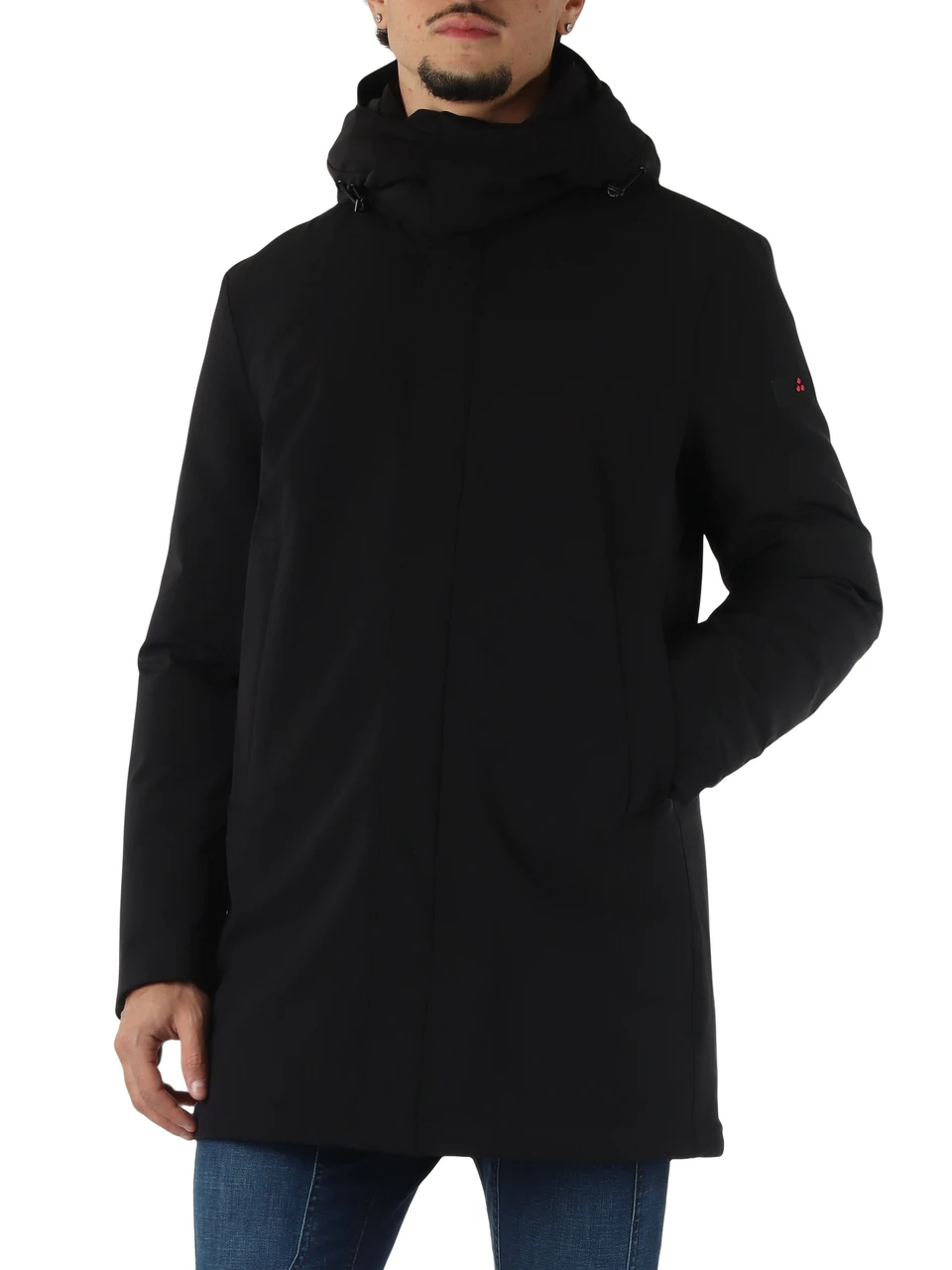 NERO | Piumino con cappuccio KRUGER TJ GRS 02