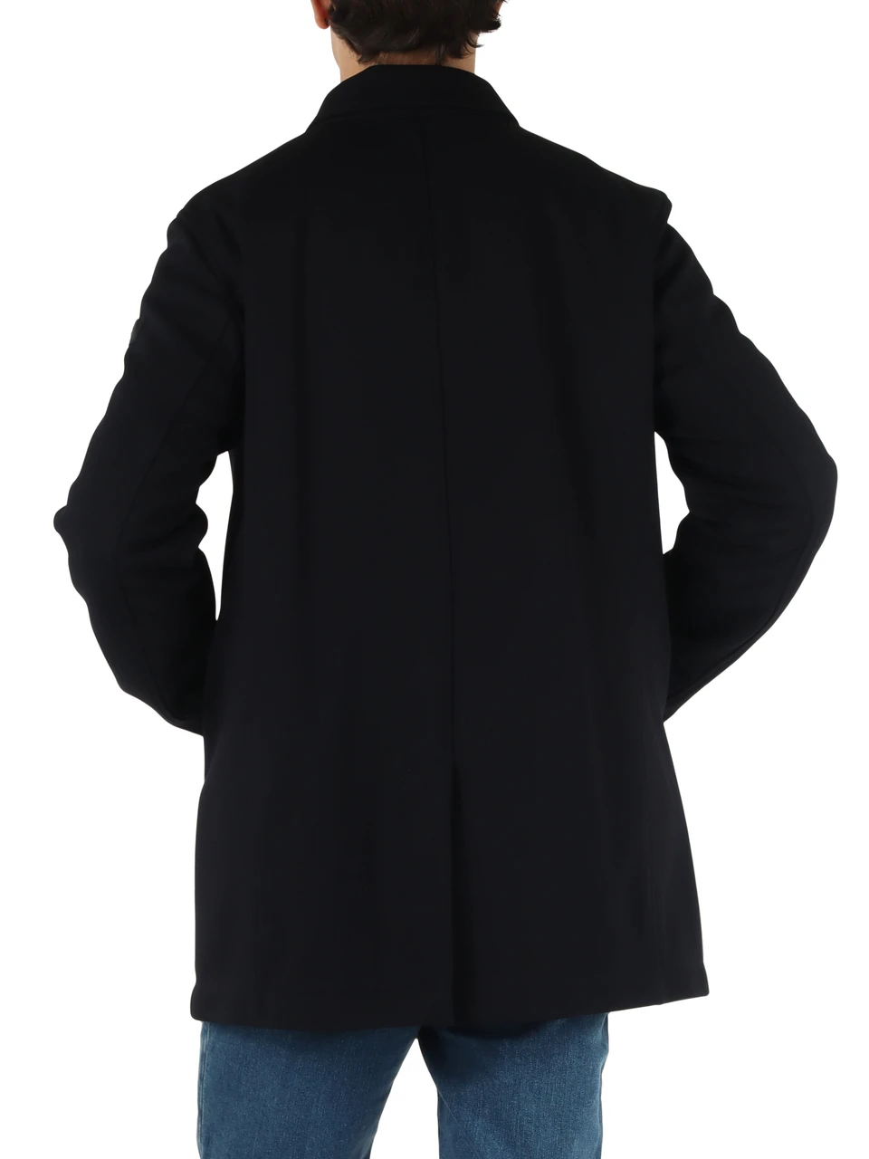 BLU SCURO | Cappotto in tessuto tecnico SUZUKA PAG