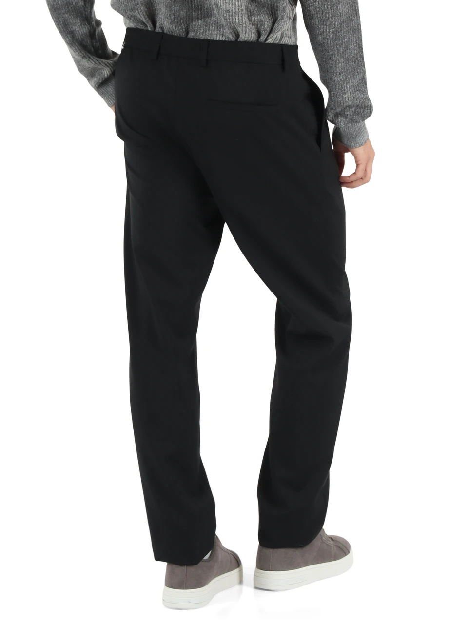 NERO | Pantalone in fresco lana vergine