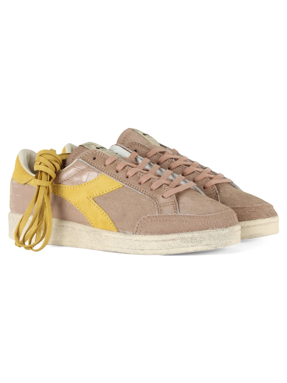 BEIGE | HERITAGE: Sneakers PRESTIGE HORSY CROCO WN