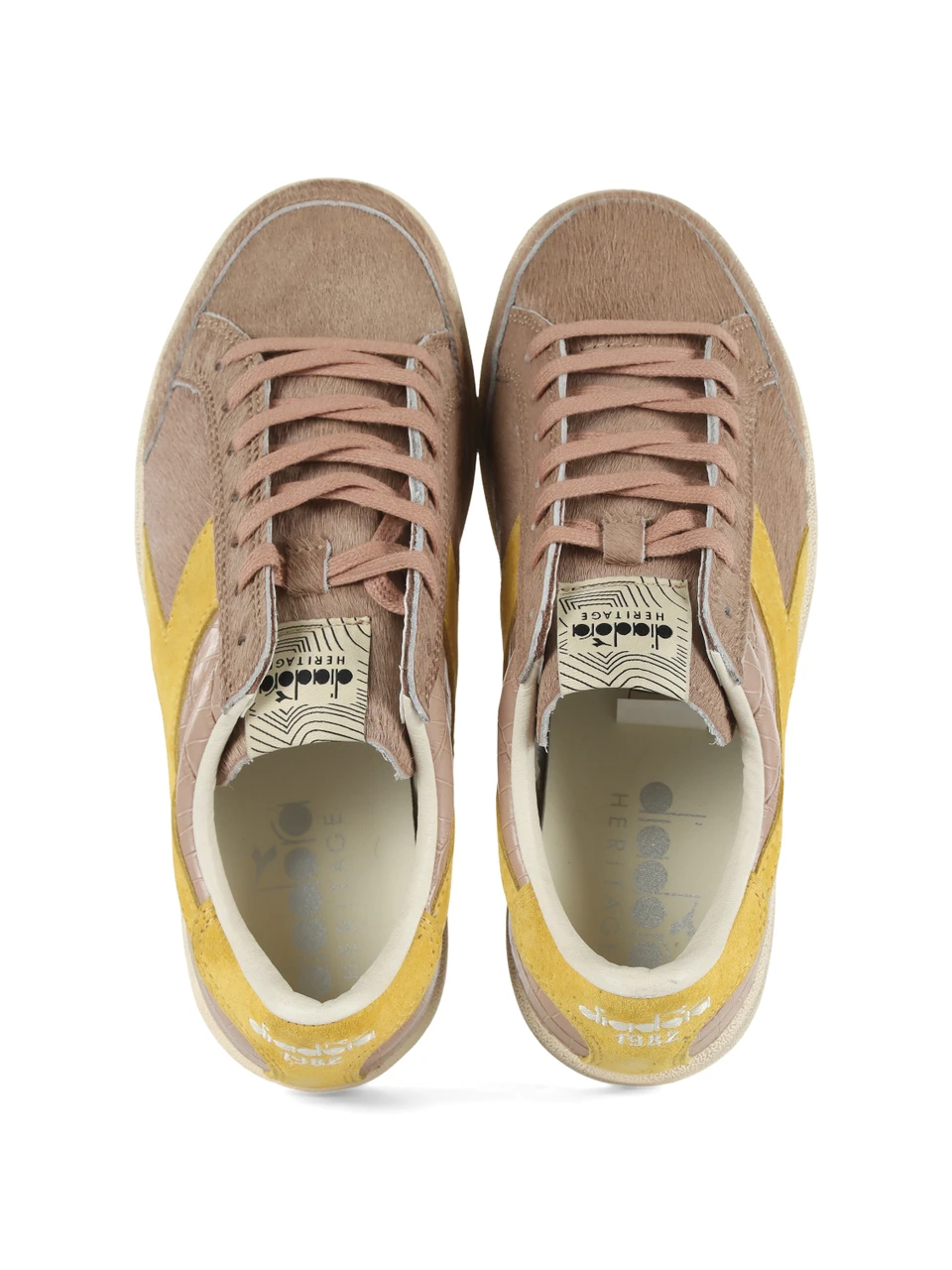 BEIGE | HERITAGE: Sneakers PRESTIGE HORSY CROCO WN