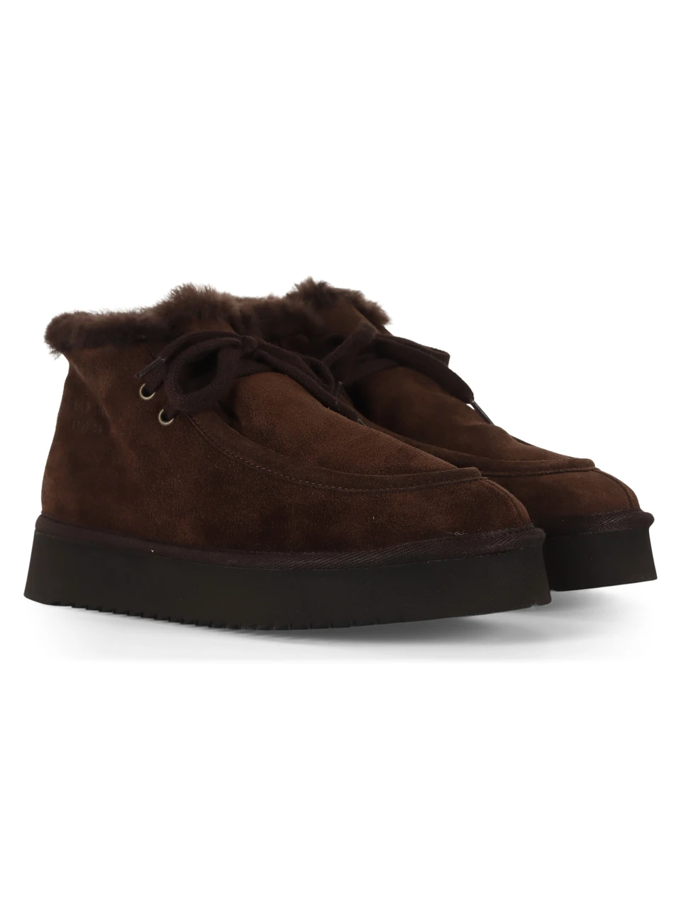 marrone scuro | Stivaletto stringato CPH284 in suede