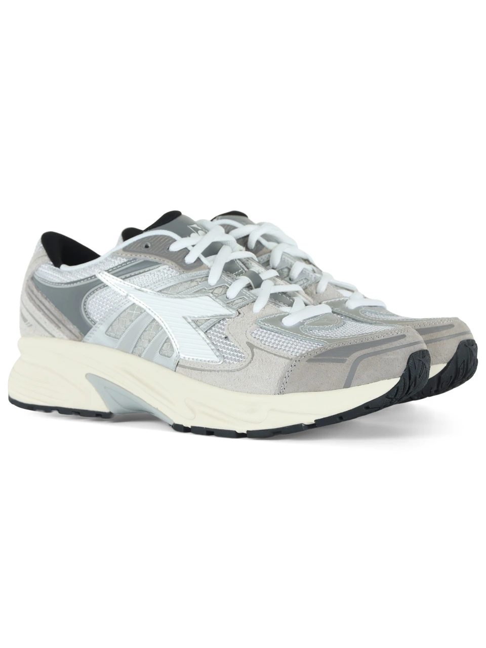 GRIGIO | Sneakers chunky in pelle e tessuto MYTHOS STAR