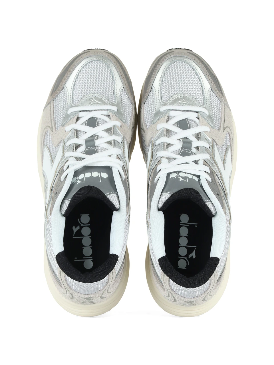 GRIGIO | Sneakers chunky in pelle e tessuto MYTHOS STAR
