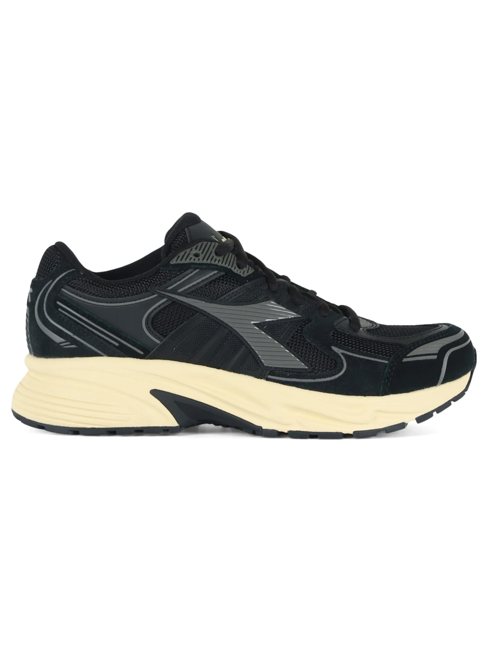 NERO | Sneakers chunky in pelle e tessuto MYTHOS STAR