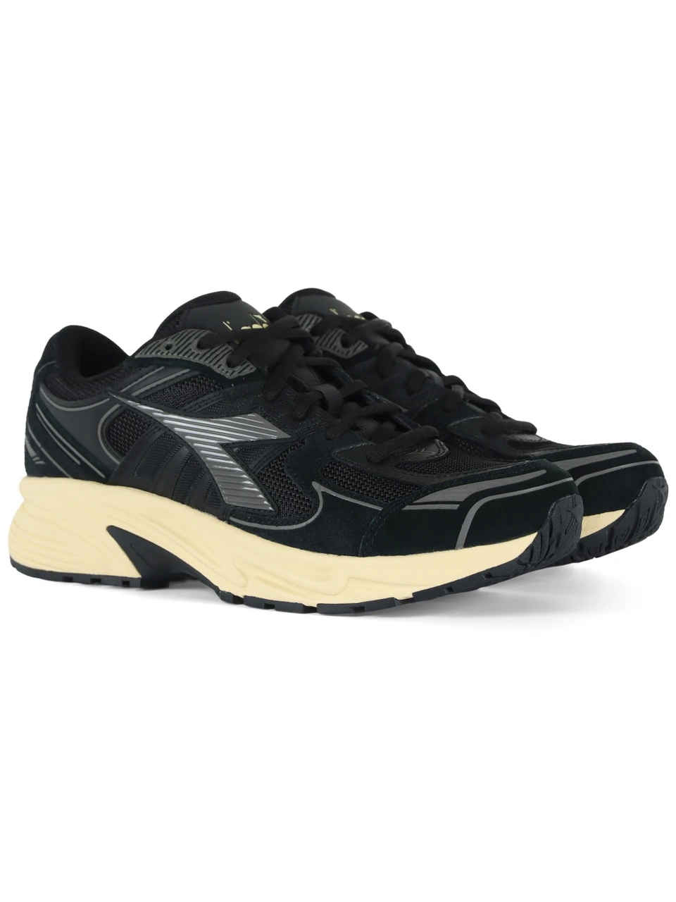 NERO | Sneakers chunky in pelle e tessuto MYTHOS STAR