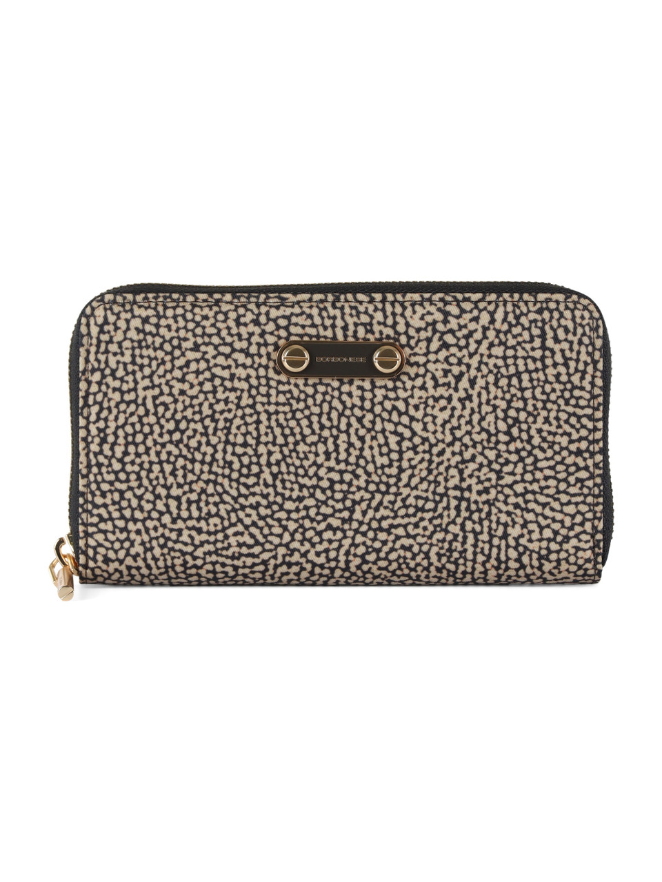 BEIGE | Portafoglio Medium Zip Around in tessuto OP