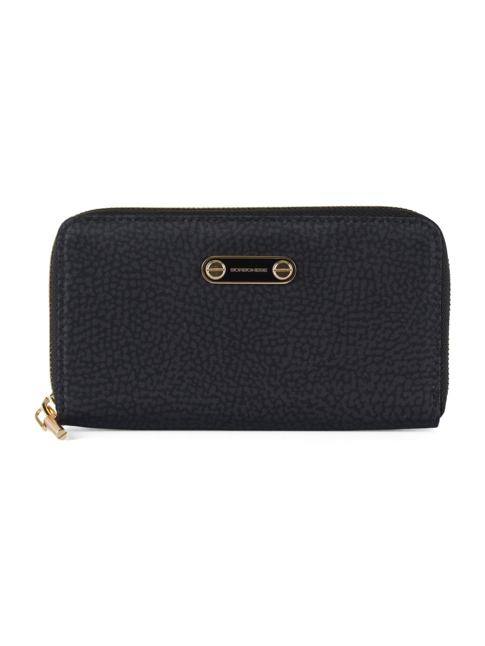 NERO | Portafoglio Medium Zip Around in tessuto OP