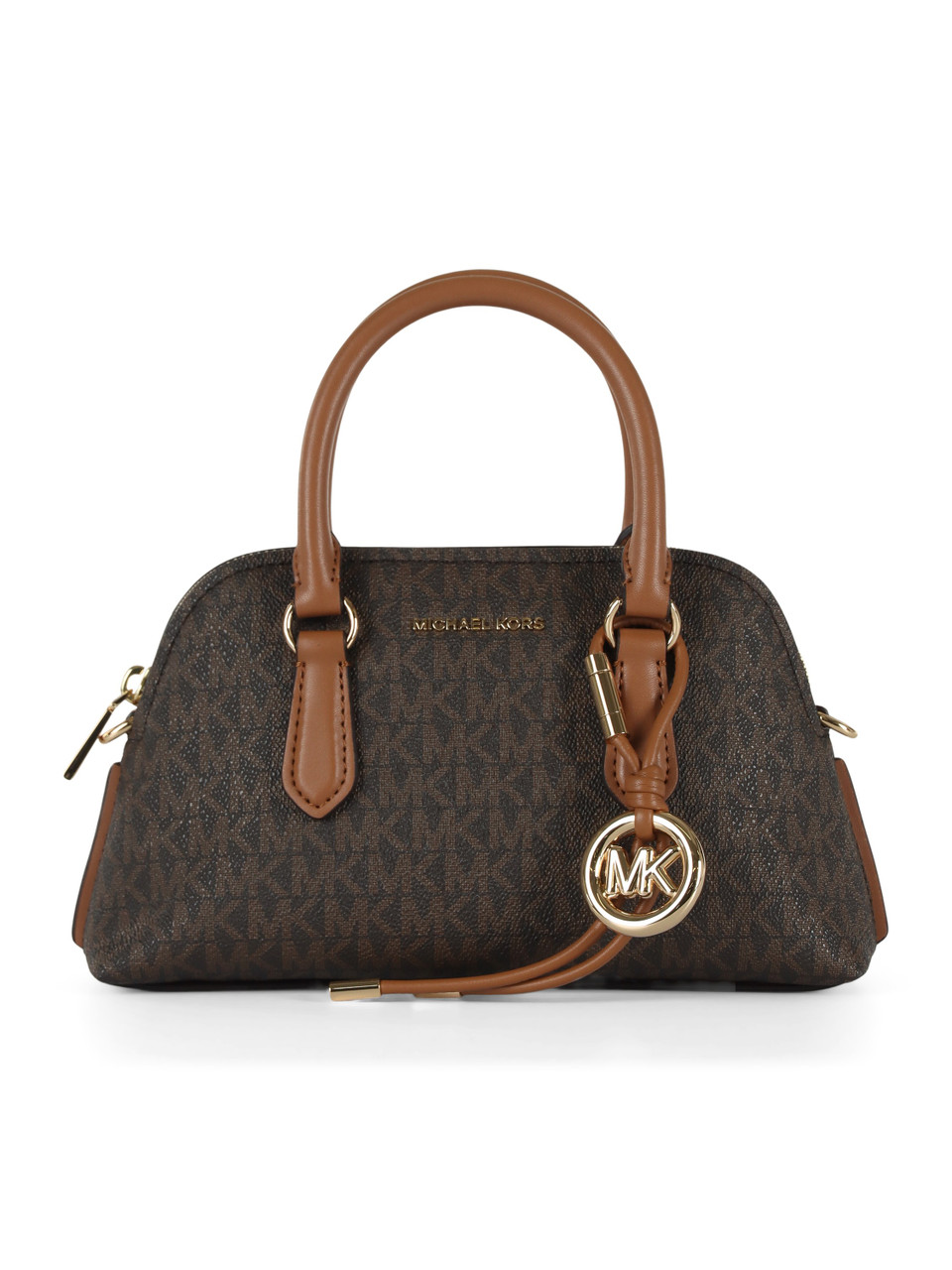 MARRONE | Borsa a mano stampa logo SHAYE Small