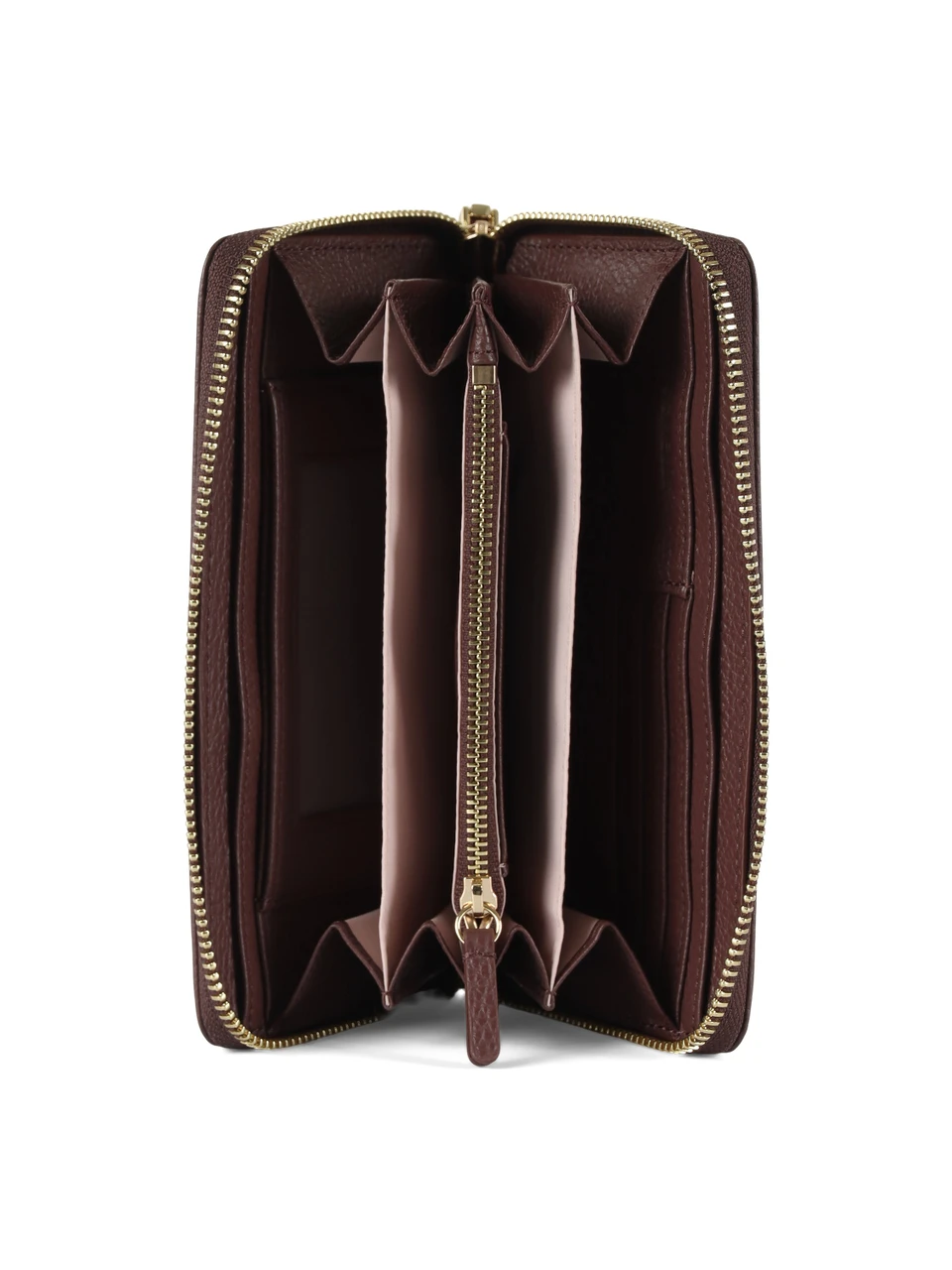 MERLOT | Portafoglio in pelle martellata METALLIC Large