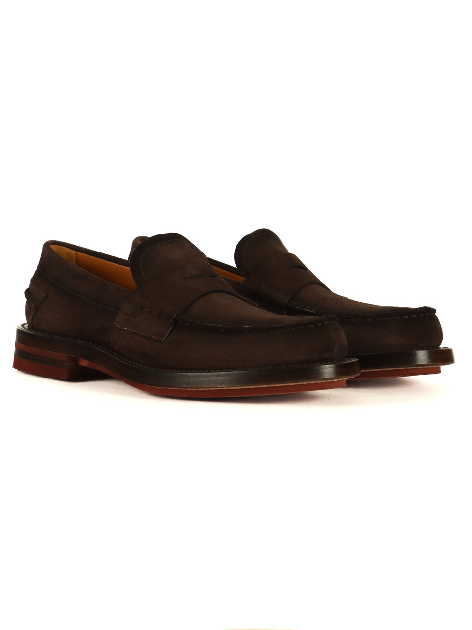 MARRONE | Mocassino in suede