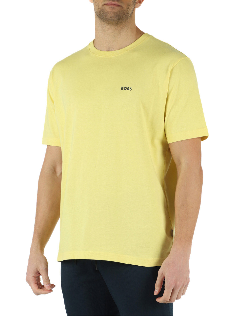 GIALLO | T-shirt in cotone con stampa posteriore
