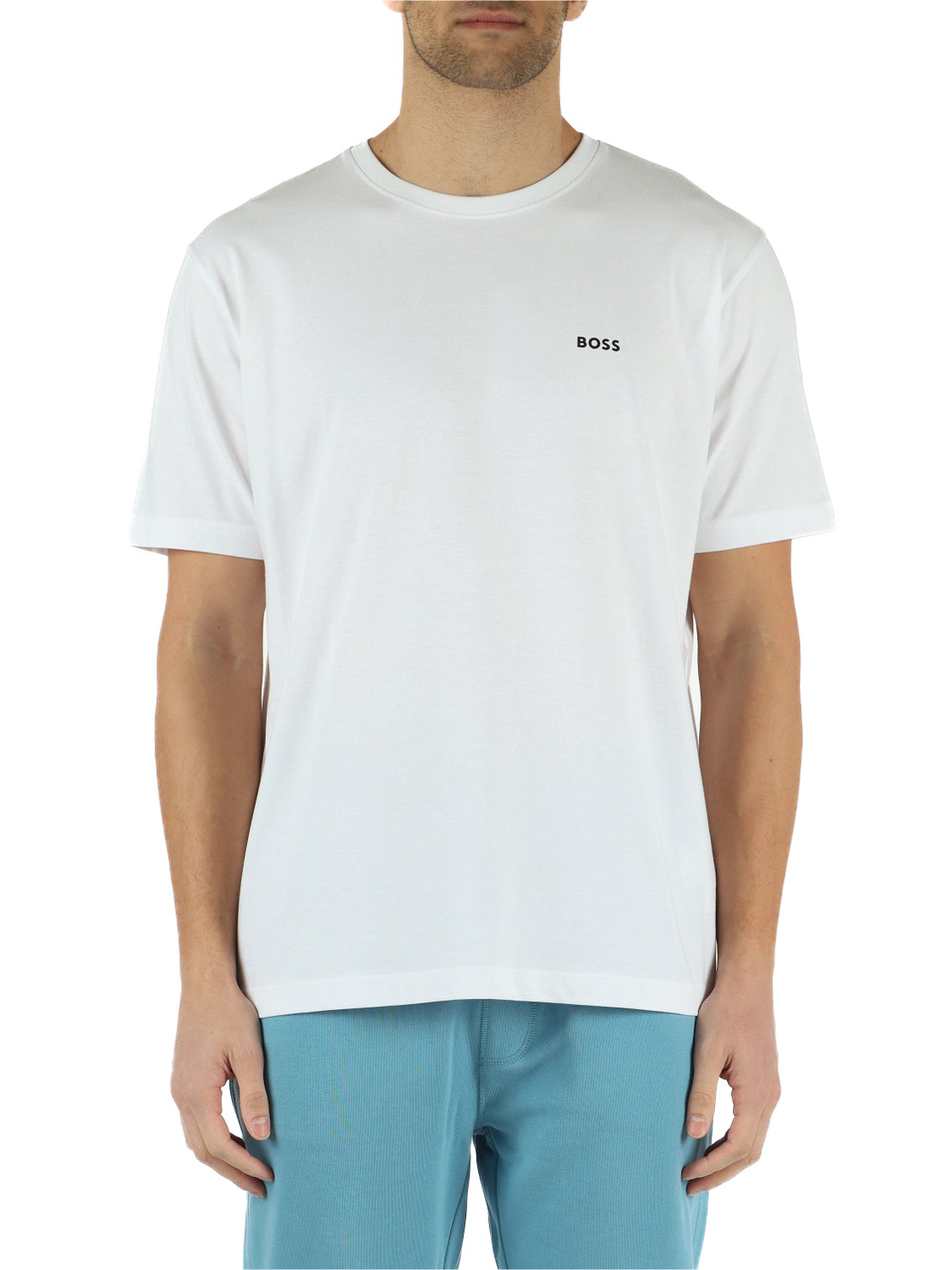 BIANCO | T-shirt in cotone con stampa posteriore