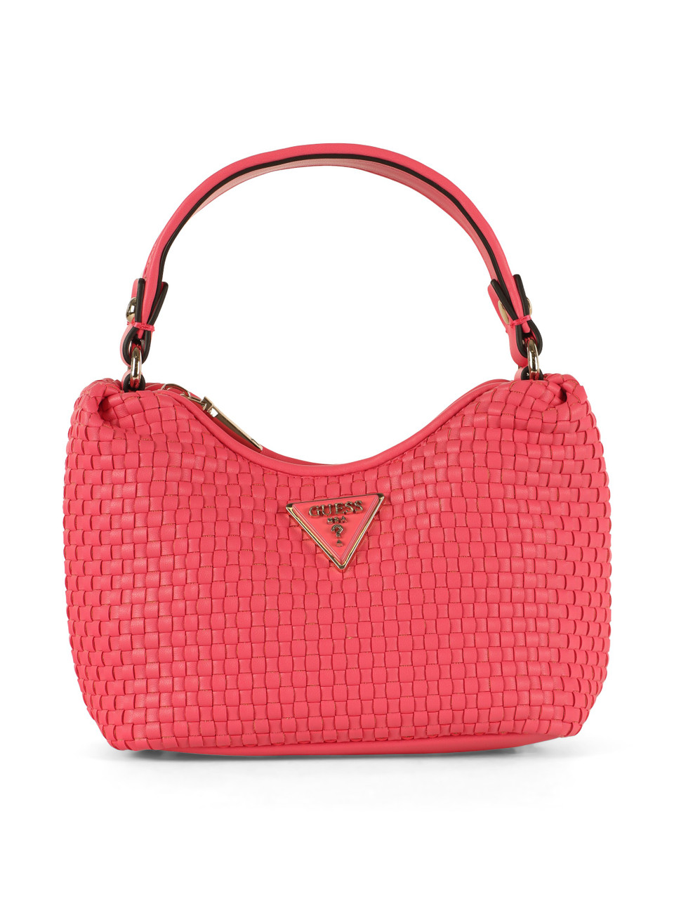 FUCSIA | Borsa a mano in ecopelle intrecciata ETEL MINI