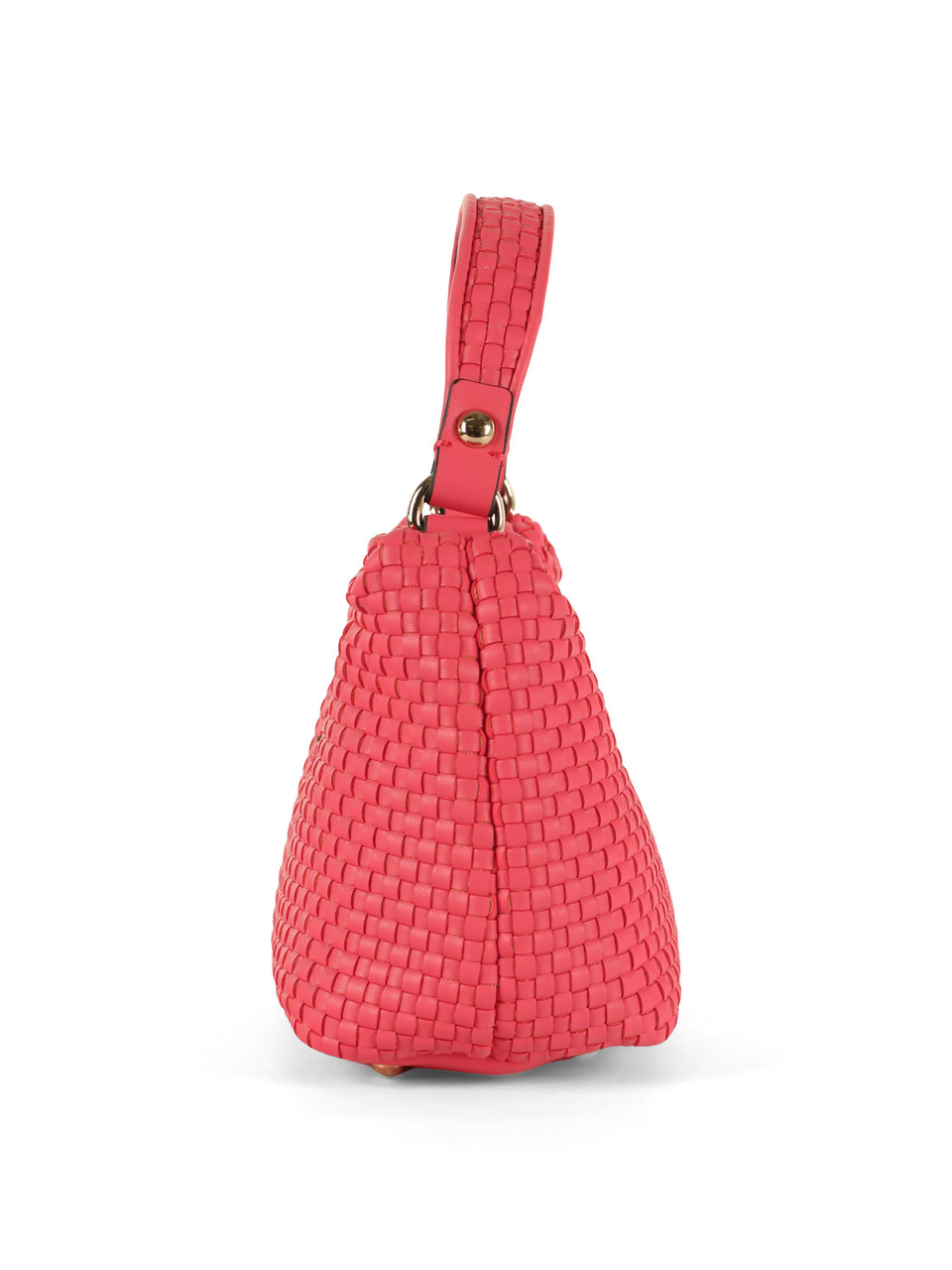 FUCSIA | Borsa a mano in ecopelle intrecciata ETEL MINI