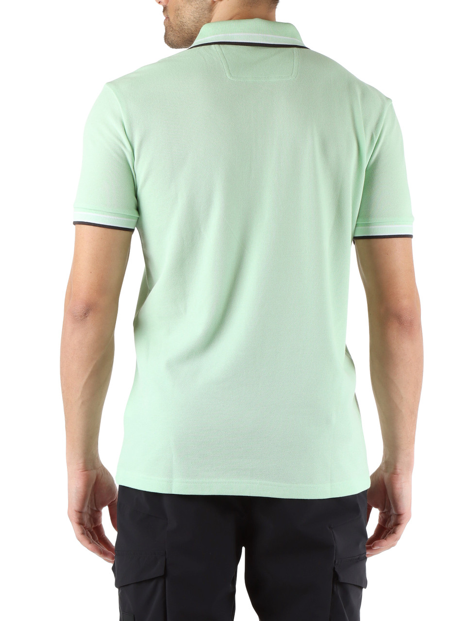 VERDE CHIARO | Polo regular fit in cotone piquet con ricamo logo