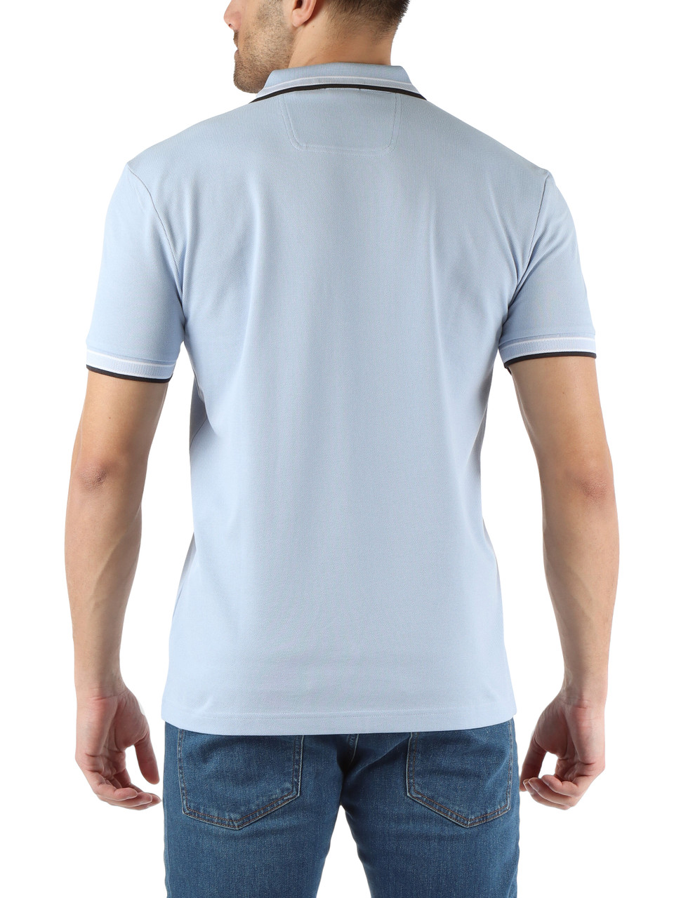 CELESTE | Polo regular fit in cotone piquet con ricamo logo