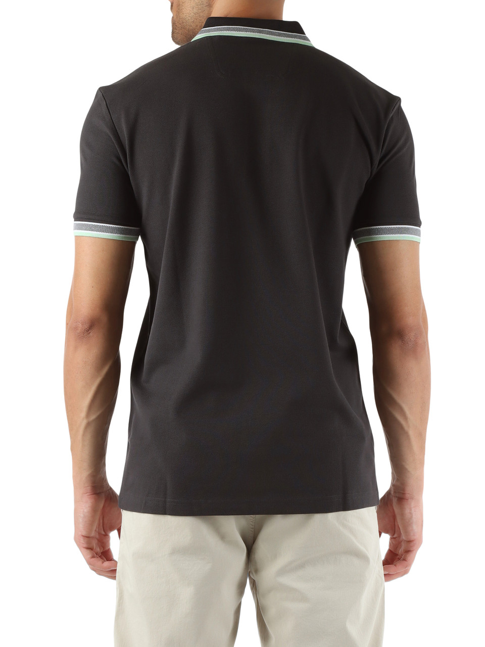 GRIGIO SCURO | Polo regular fit in cotone piquet con ricamo logo