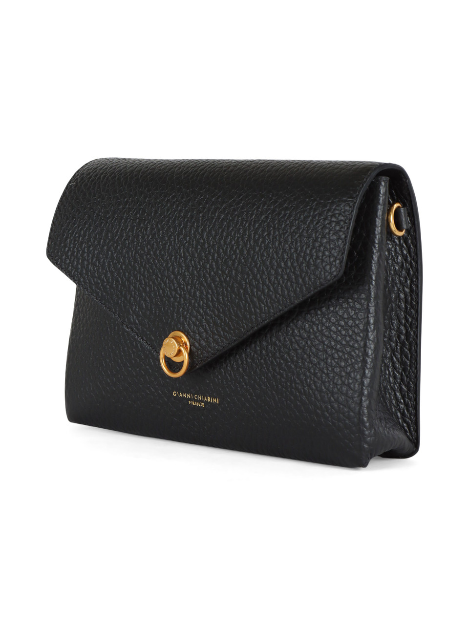NERO | Borsa a tracolla in pelle martellata CORALLO