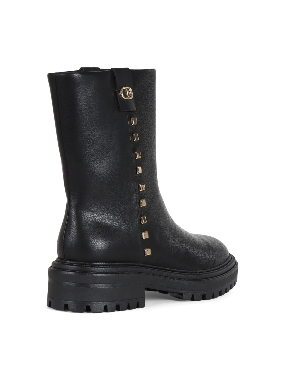 NERO | Biker in ecopelle con borchie applicate