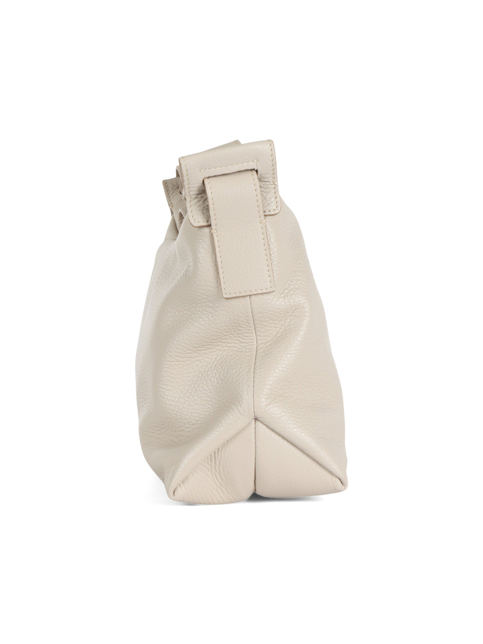 BEIGE | Borsa a tracolla in pelle martellata ORIANA