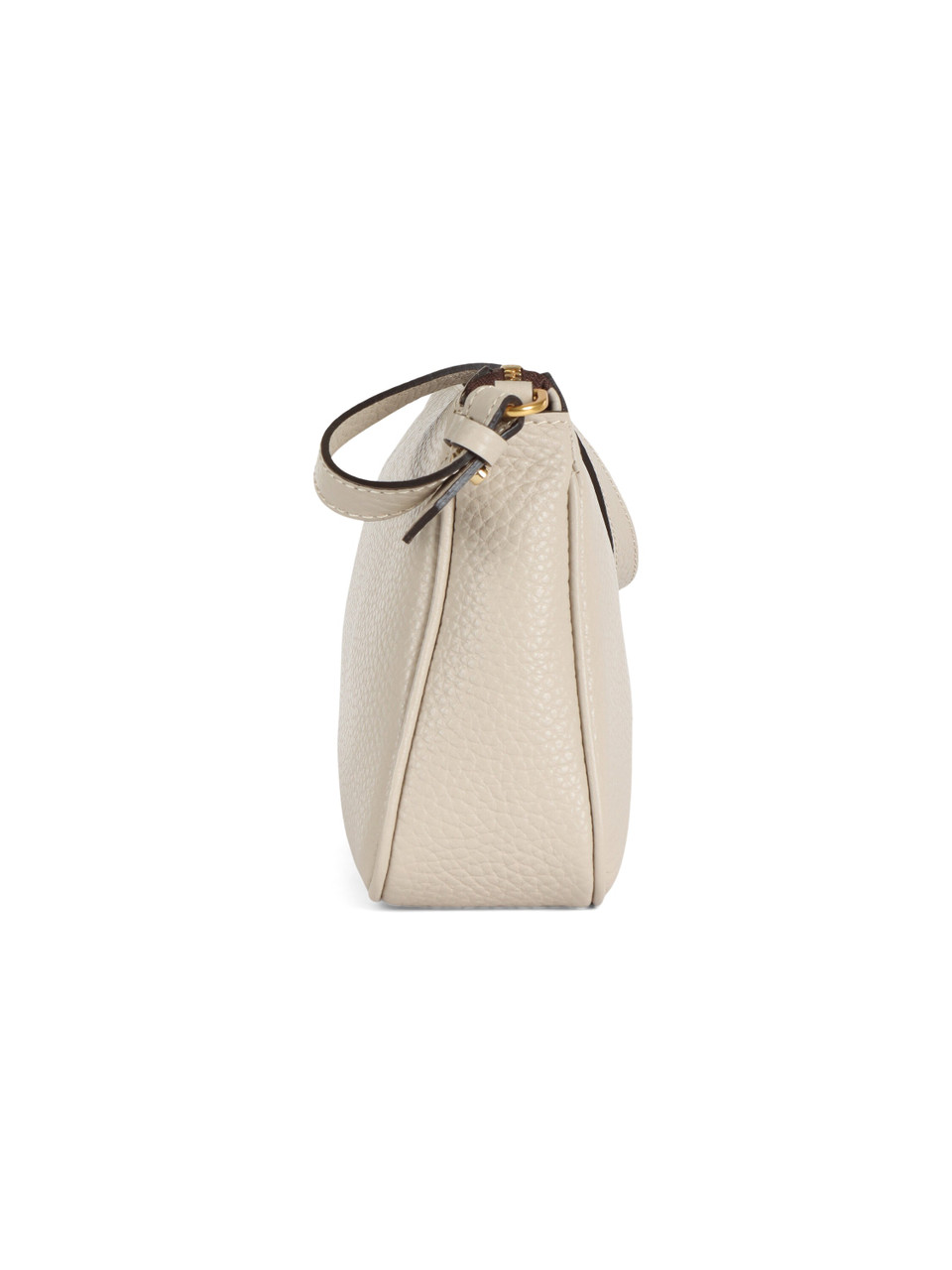 BEIGE | Borsa a spalla in pelle martellata BROOKE
