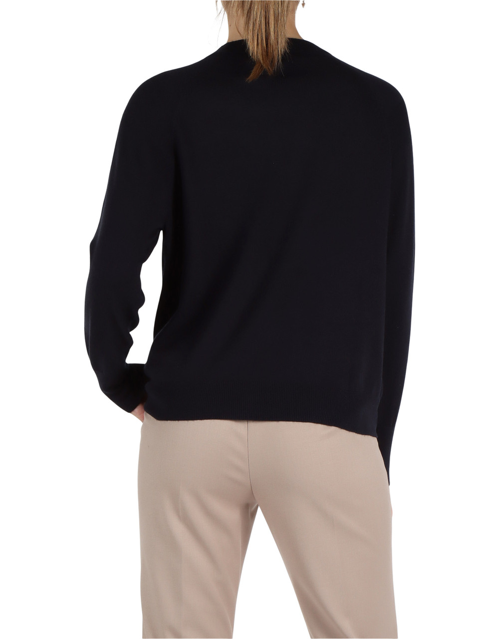BLU SCURO | Maglia girocollo in misto viscosa FANTASY
