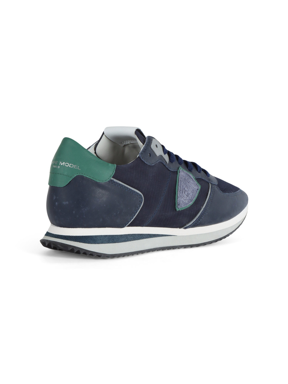 BLU SCURO | Sneakers in pelle e tessuto TRPX