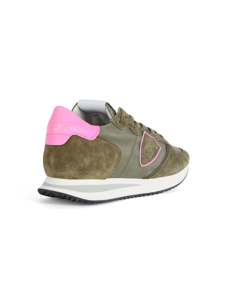 VERDE MILITARE | Sneakers in suede e tessuto TRPX