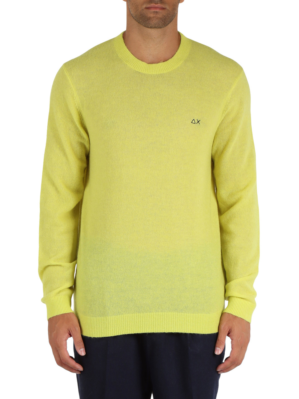 LIME | Maglia in misto lana merino e alpaca con ricamo logo
