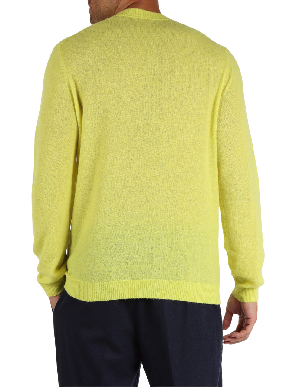 LIME | Maglia in misto lana merino e alpaca con ricamo logo