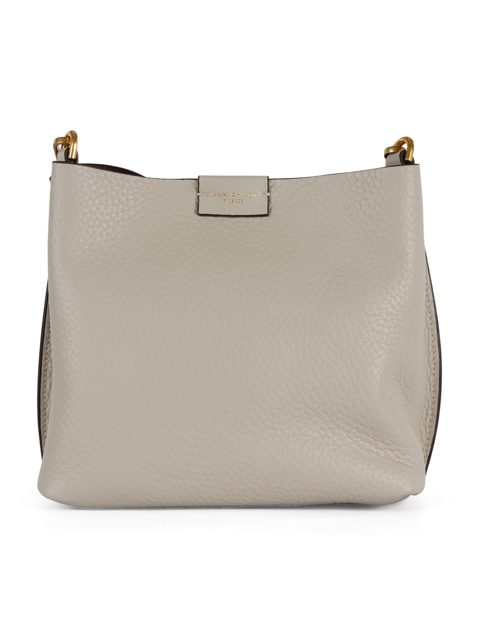 BEIGE | Borsa a mano in pelle martellata ARETHA