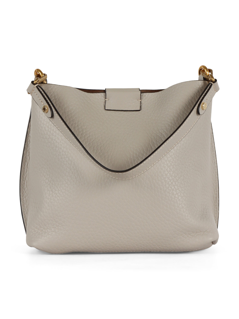 BEIGE | Borsa a mano in pelle martellata ARETHA