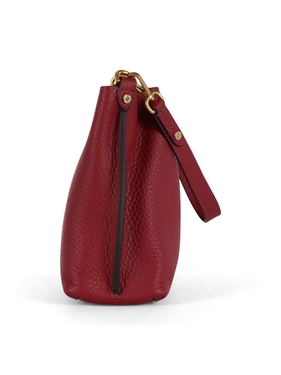 ROSSO SCURO | Borsa a mano in pelle martellata ARETHA