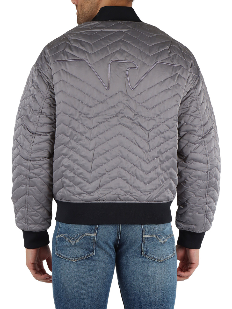 GRIGIO | Giubbotto bomber leggero reversibile