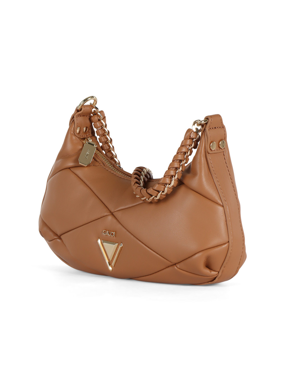 CUOIO | Borsa a spalla trapuntata CECILE Small