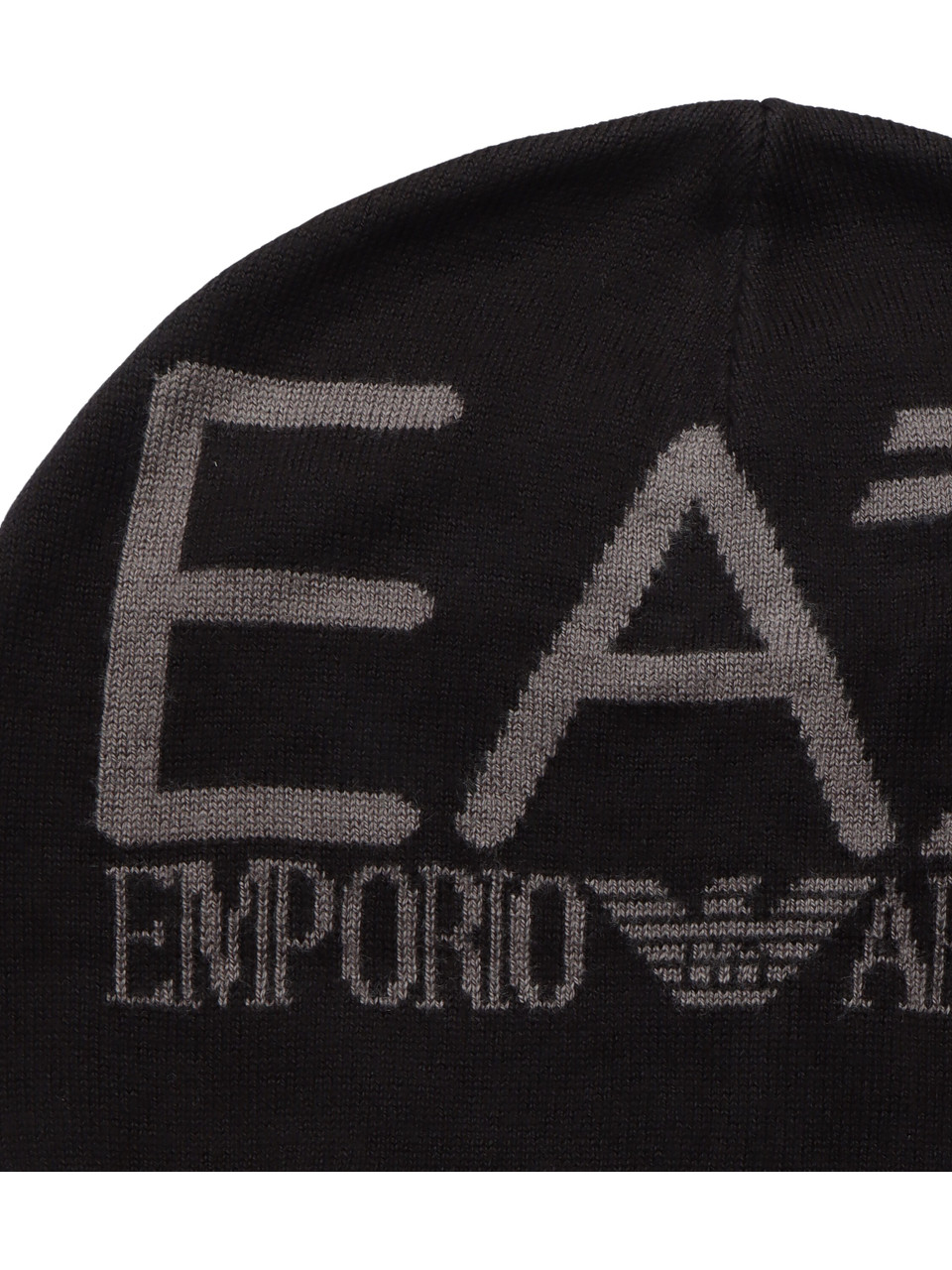 NERO | Cappello con motivo logo jacquard