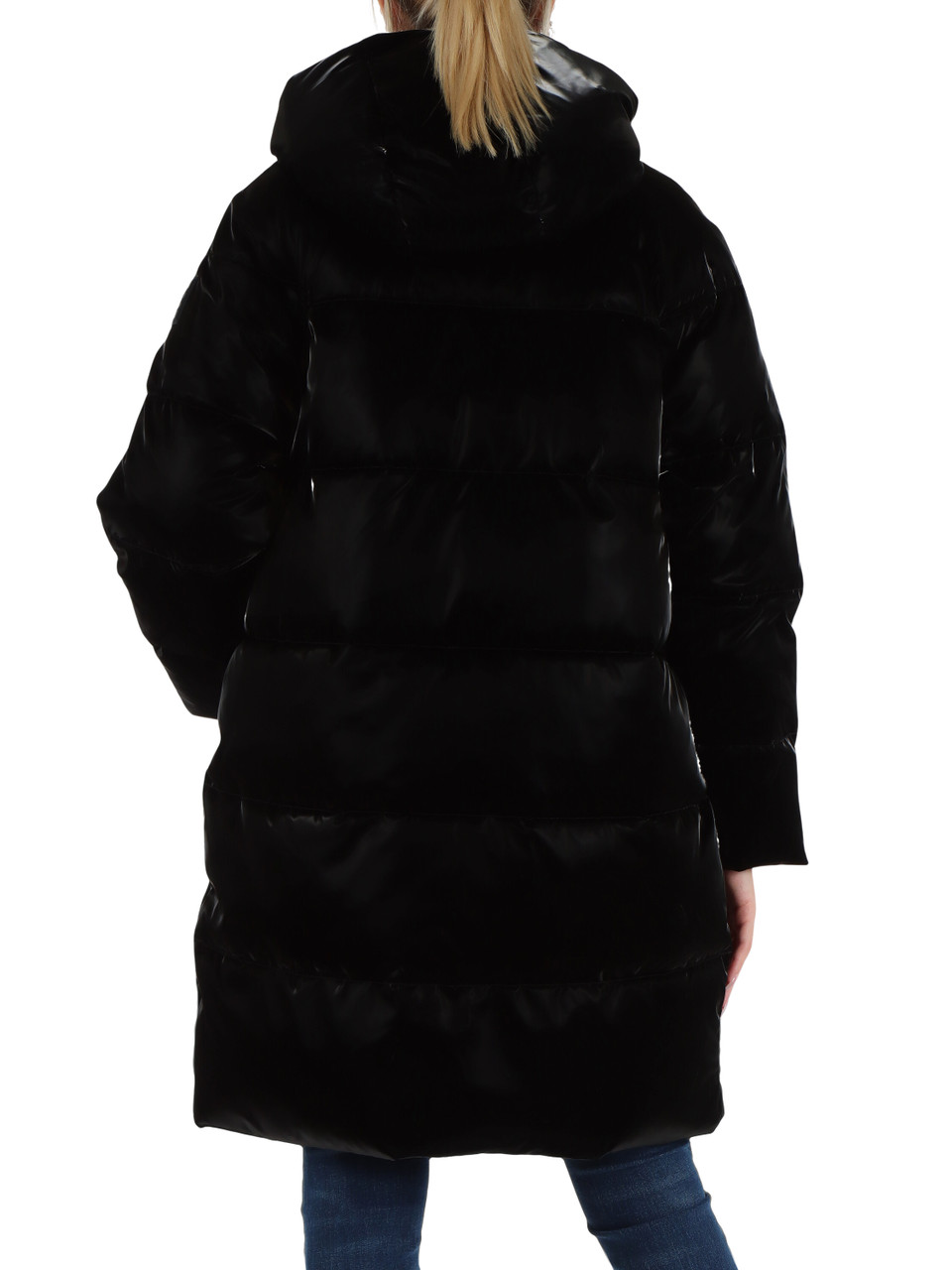 NERO | Giubbotto imbottito trapuntato in nylon satin