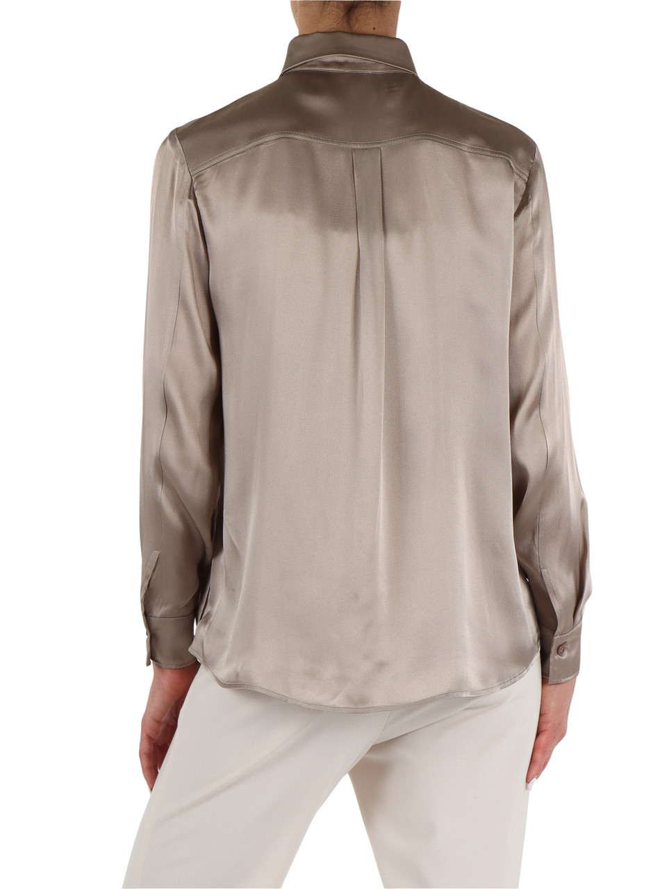 TORTORA | MONOCHROME: Camicia SIFONE in satin