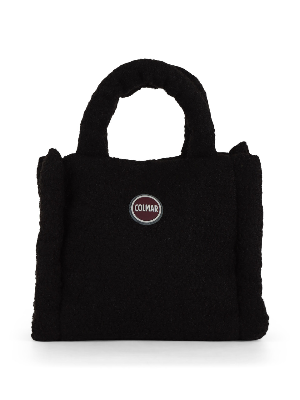 NERO | Borsa a mano effetto teddy CURRENCY