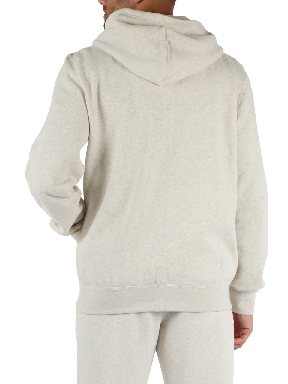 GRIGIO CHIARO | Felpa in misto cotone con zip e cappuccio